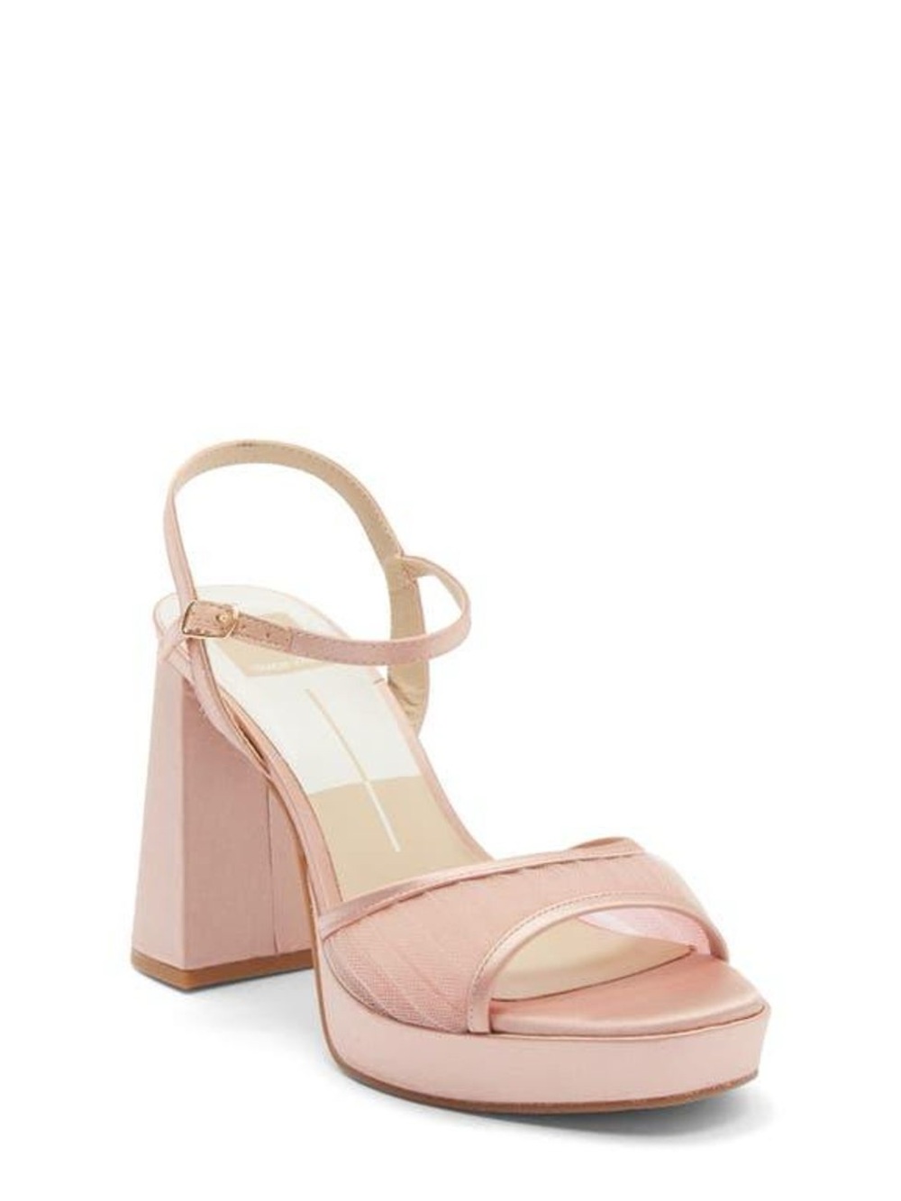 Dolce Vita Preya Platform Sandal in Blush Tulle - Size 7